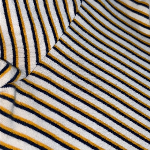 Yellow Striped Crop Top - Picture 2 of 3